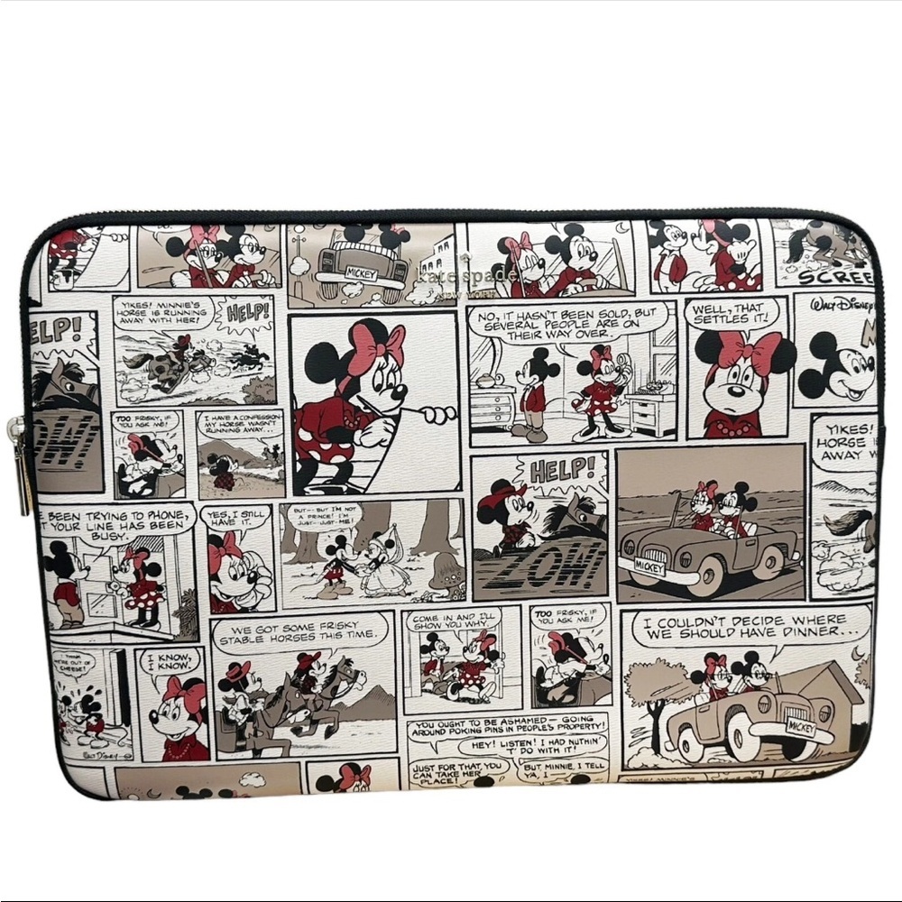 Kate Spade x Disney Minnie Comic Strip  Universal 15 Inch Laptop Sleeve NWOT - Picture 3 of 12